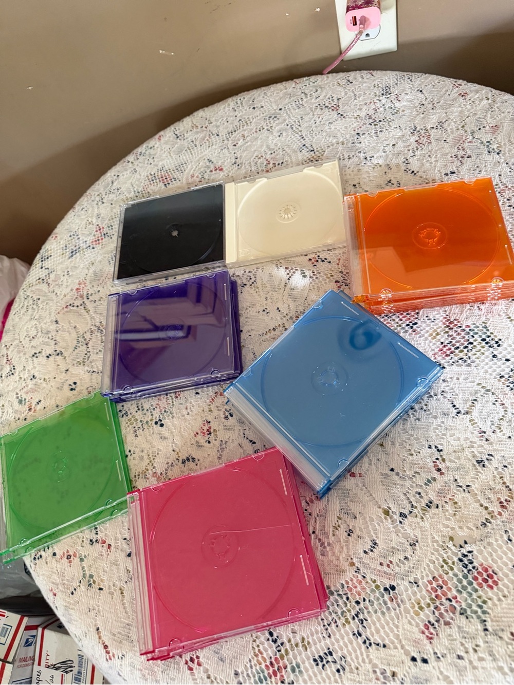 Assorted Colored CD/DVD Jewel Cases - Multi-Color Set